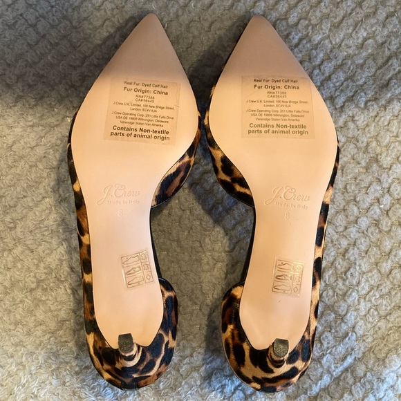 J. Crew Colette d'Orsay pumps in leopard calf hair - Picture 5 of 13
